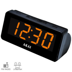 Akai CE1003 Ψηφιακό ξυπνητήρι με ραδιόφωνο και διπλή αφύπνιση