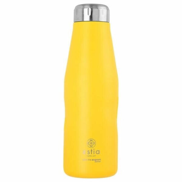Estia 01-9007 Save Aegean Travel Flask Μπουκάλι Θερμός Pineapple Yellow 500ml