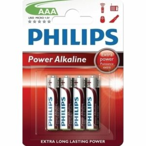 Philips LR03P4B/GRS Power Αλκαλικές Μπαταρίες AAA 1.5V 4τμχ